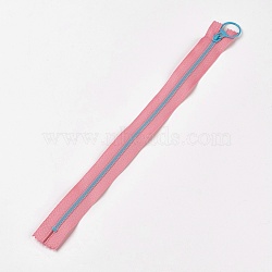 Garment Accessories, Nylon and Resin Closed-end Zipper, Zip-fastener Component, Pink, 33.3~33.5x2.8x0.2cm(X-FIND-WH0028-04-A06)