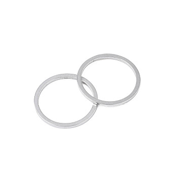 304 Stainless Steel Linking Ring, Stainless Steel Color, 16x1mm, Inner Diameter: 14mm
