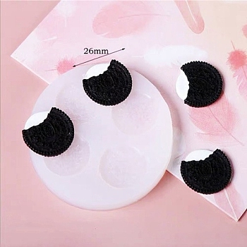 Biscuits DIY Food Grade Silicone Fondant Molds, for Chocolate Candy Making, Food, 75x73mm, Inner Diameter: 26mm