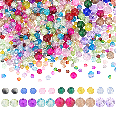 Mixed Color Round Glass Beads