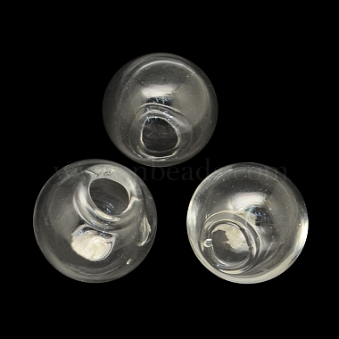 30mm Clear Round Glass Beads