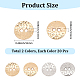 40Pcs 2 Colors Alloy Buttons(DIY-CY0004-02)-2