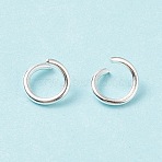 Iron Open Jump Rings, Round, Silver, 19 Gauge, 6x0.9mm, Inner Diameter: 4.2mm, about 9000pcs/1000g(JROS6mm)