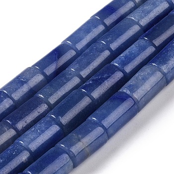 Natural Blue Aventurine Beads Strands, Column, 12x8mm, Hole: 1.2mm, about 33pcs/strand, 15.63''(39.7cm)