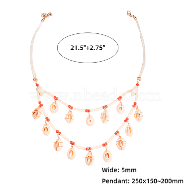 Bohemian Style Bib Necklaces(NJEW-PH0001-11)-2