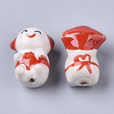 Perles en porcelaine manuelles(PORC-N004-70C)-2