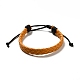 PU Imitation Leather Braided Cord Bracelets for Women(BJEW-M290-01E)-1