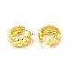 Brass Rhombus Hoop Earrings for Women(EJEW-E273-15LG)-2