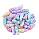 Opaque Baking Painted Crackle Glass Beads Strands(EGLA-S174-34)-2