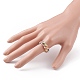 Round Mixed Style Glass Seed Beaded Finger Rings(RJEW-JR00318)-5