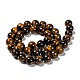 Natural Grade AB Tiger Eye Round Beads Strands(G-O047-02-10mm)-2