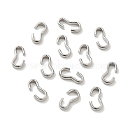 304 Stainless Steel Quick Link Connectors, Chain Findings, Number 3 Shaped Clasps, Stainless Steel Color, 10.4x5x2mm(STAS-P336-05I-P)