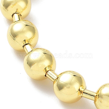 Beacelets coulissants à perles rondes en laiton plaqué de longue durée pour femmes et hommes(BJEW-E089-01G-03)-2