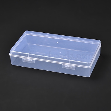 Clear Rectangle Plastic Beads Containers