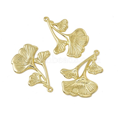 Real 18K Gold Plated Leaf Brass Pendants