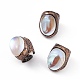 Oval Glass Cuff Rings(RJEW-D077-07AB)-1