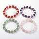 Valentine's Day Charming Natural Gemstone Beaded Stretch Bracelets(BJEW-JB01839)-1