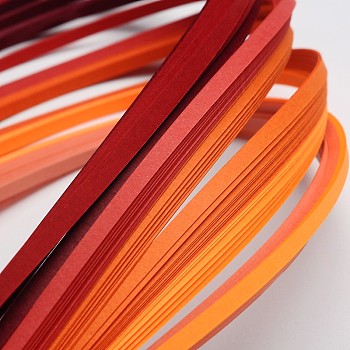 6 Colors Quilling Paper Strips, Red, 390x3mm, about 120strips/bag, 20strips/color