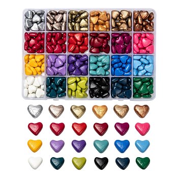 Sealing Wax Particles, for Retro Seal Stamp, Heart, Mixed Color, 12.5x13.5x6.5mm, 432pcs/box