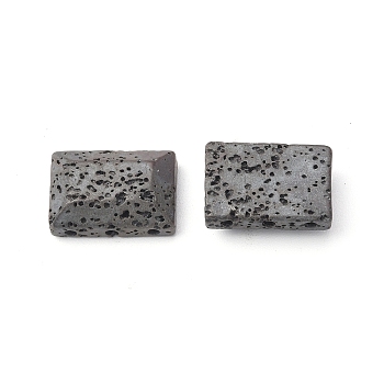 Natural Lava Rock Multi-Strand Links, Rectangle, 18x12x6mm, Hole: 1.2mm