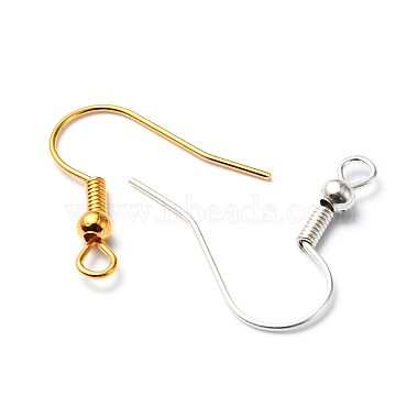 80Pcs 2 Color Iron Earring Hooks(DIY-FS0004-37)-4