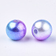 Perles en plastique imitation perles arc-en-abs(OACR-Q174-10mm-06)-2
