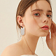 2 Pairs 2 Colors Alloy Tassel Stud Earrings(EJEW-AN0004-75)-4
