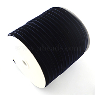 3/8 inch Single Face Velvet Ribbon, Midnight Blue, 3/8 inch(9.5mm), about 200yards/roll(182.88m/roll)(OCOR-R019-9.5mm-180)