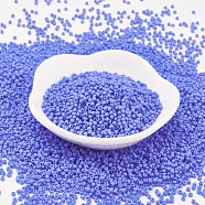 TOHO Japanese Seed Beads, Round, (48LF) Matte Opaque Periwinkle, 11/0, 2x1.5mm, Hole: 0.5mm, about 42000pcs/pound(SEED-F002-2mm-48LF)