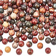 Natural Polychrome Jasper/Picasso Stone/Picasso Jasper Beads Strands, Round, 8mm, Hole: 1mm, about 120pcs/box(G-NB0001-13)