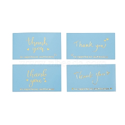 4 Bags 4 Style Laser Thank You for Supporting My Small Business Card, for Decorations, Rectangle, Word, 90x50x0.4mm, 50pcs/bag, 1Bag/style(DIY-SZ0003-34)