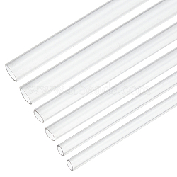 3 Sets 3 Style ABS Plastic Column Bar Rods, for DIY Sand Table Architectural Model Making, Clear, 250x3mm, Hole: 2mm(DIY-OC0008-26)