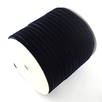 3/8 inch Single Face Velvet Ribbon, Midnight Blue, 3/8 inch(9.5mm), about 200yards/roll(182.88m/roll)