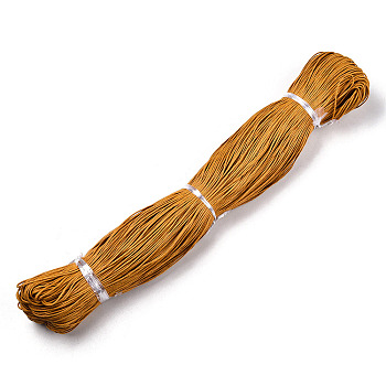 Waxed Cotton Cord, Sandy Brown, 1.5mm, about 360yard/bundle(330m/bundle)