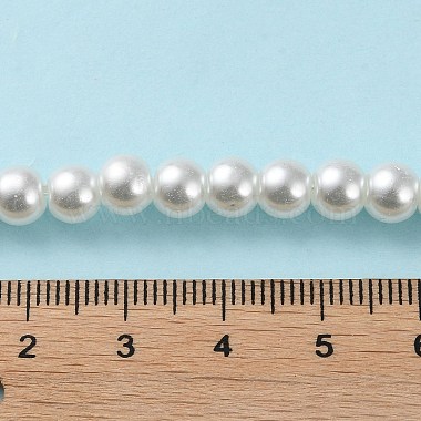 Baking Painted Pearlized Glass Pearl Round Bead Strands(X-HY-Q003-6mm-01)-5
