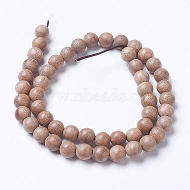 Natural Wood Beads Strands(WOOD-J001-02-8mm)-4