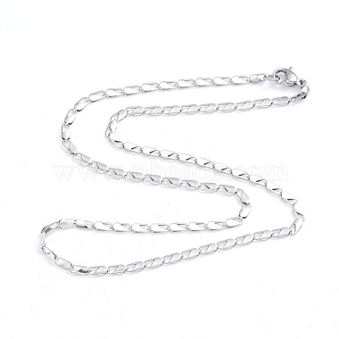 304 Stainless Steel Chain Necklaces(NJEW-L173-008-P)-2