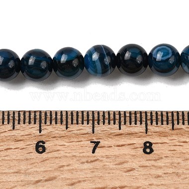 brins de perles d'agate &agrave; bandes naturelles(G-I392-A01-6mm-02)-5