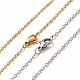 Ожерелья с подвесками и серьги-гвоздики в паре с сердечками(SJEW-E045-01GP)-3
