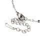 304 collar de cadena de acero inoxidable para hombres y mujeres.(NJEW-E076-02P)-3