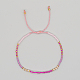 bracelets de perles tressés en graines de verre(XC9959-10)-1