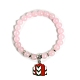 Bracelets extensibles en quartz rose naturel sur le thème de Noël(PW-WGDD6ED-02)-1