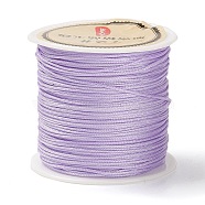 50 Yards Nylon Chinese Knot Cord, Nylon Jewelry Cord for Jewelry Making, Lilac, 0.8mm(NWIR-C003-01A-26)