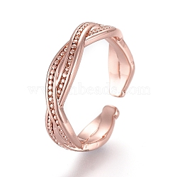 Adjustable Brass Toe Rings, Open Cuff Rings, Open Rings, Infinity Band  Rings, Rose Gold, Size 4, Inner Diameter: 14.5mm(RJEW-EE0002-18RG)