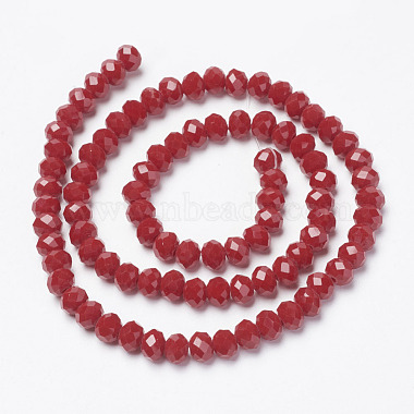 Chapelets de perles en verre opaque de couleur unie(X-EGLA-A034-P2mm-D02)-2