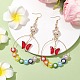 Glass Beads Pendant Dangle Earring(EJEW-MZ00137)-2