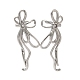 304 Stainless Steel Bowknot Cuff Earrings(EJEW-C113-02P)-1