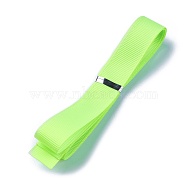 Grosgrain Ribbons, Polyester Ribbons, Green Series, Green Yellow, 5/8 inch(16mm), about 1yard/strand(0.9144m/strand)(SRIB-L055-16mm-D544)