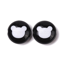 Two-tone Acrylic Beads, Bear, Bear, 17.5x10mm, Hole: 2.5mm, 277pc/500g(OACR-U003-10)