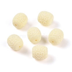 Synthetic Shell & Resin Beads, Barrel, Beige, 17x15.5mm, Hole: 2mm(BSHE-G036-14)